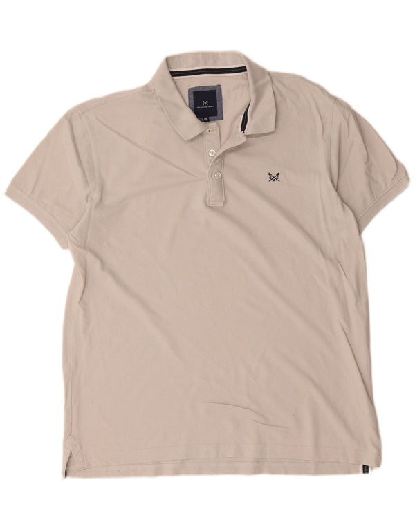 Crew Clothing Ανδρικό πουκάμισο πόλο XL Λευκό βαμβακερό