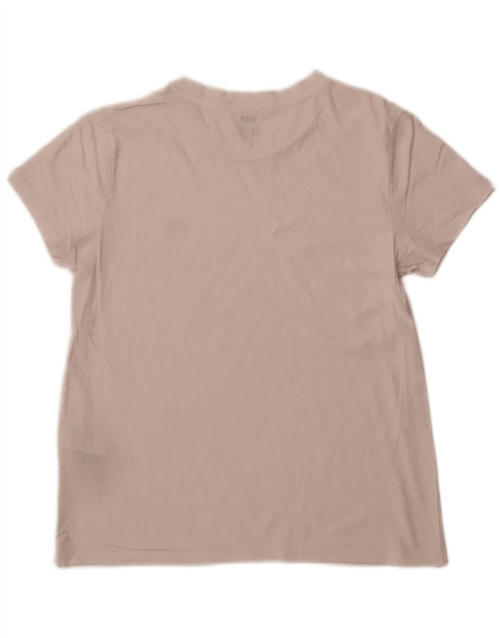 LEVI'S Γυναικείο T-Shirt Top UK 10 Small White Βαμβακερό