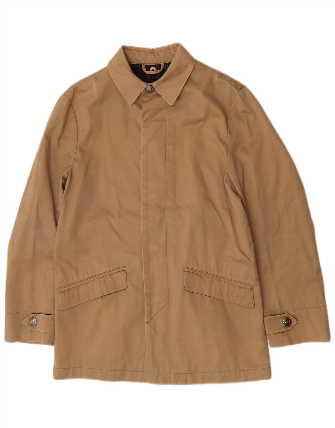 Ανδρικό Πανωφόρι Barba IT 46 Small Beige Βαμβακερό