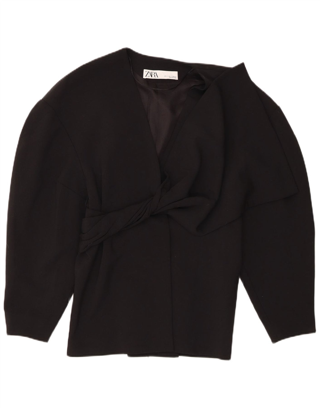 Zara Γυναικείο σακάκι UK 10 Small Black Polyester