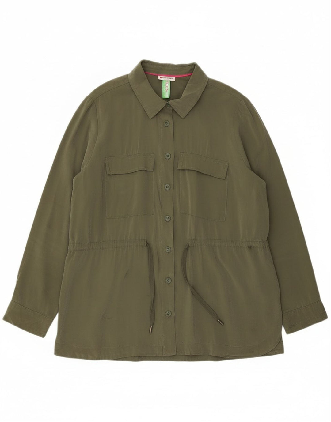 Street One γυναικείο πουκάμισο μπλούζα μπλούζα UK 20 2XL Khaki Modal
