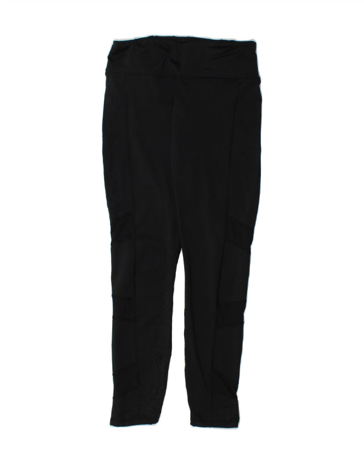 REEBOK Womens Leggings UK 8 Small  Black Vintage Reebok and Second-Hand Reebok from Messina Hembry 