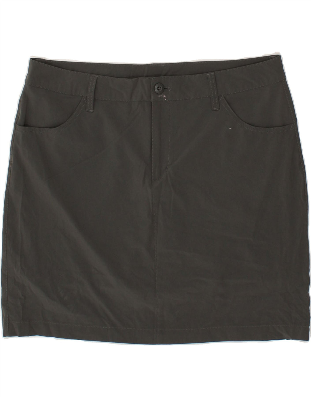EDDIE BAUER Womens Straight Skirt US 14 XL W36 Grey Polyester Vintage Eddie Bauer and Second-Hand Eddie Bauer from Messina Hembry 