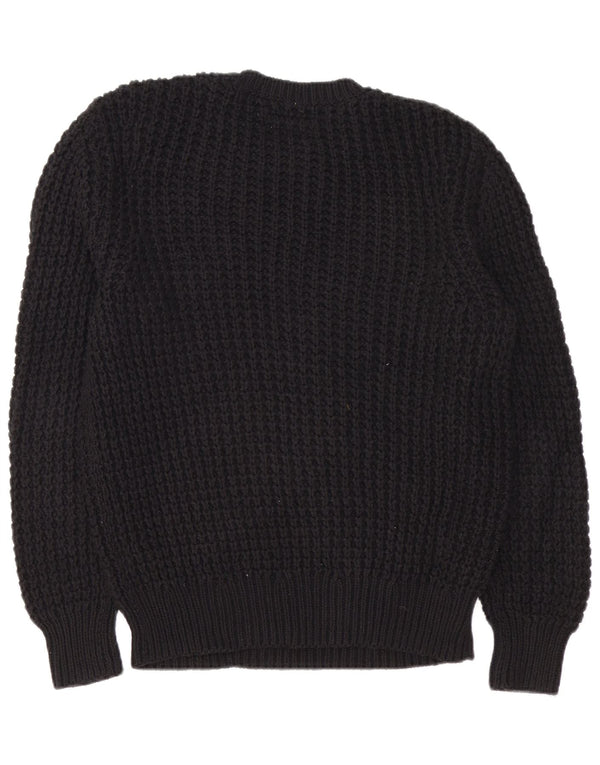 Ανδρικό πουλόβερ All Saints Crew Neck Jumper Μεσαίο μαύρο βαμβακερό