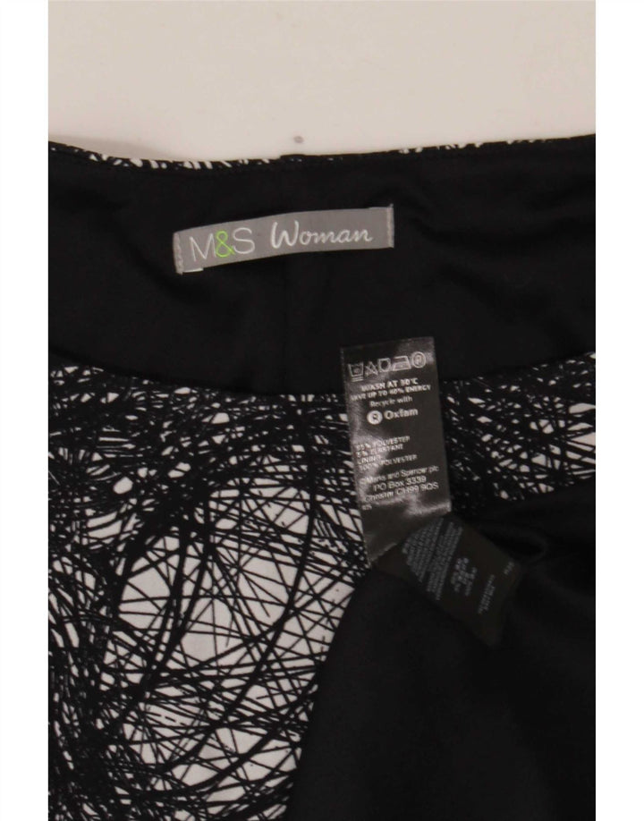 Marks & Spencer Γυναικείο φόρεμα με θήκη αφηρημένο σχέδιο UK 20 2XL Μαύρο