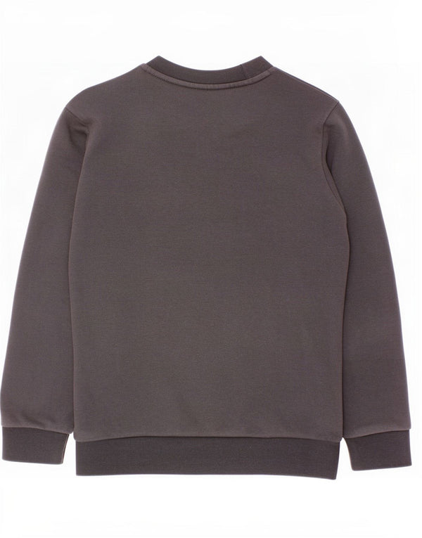 Γραφικό Φούτερ Adidas Boys Jumper 7-8 ετών Μαύρο βαμβακερό