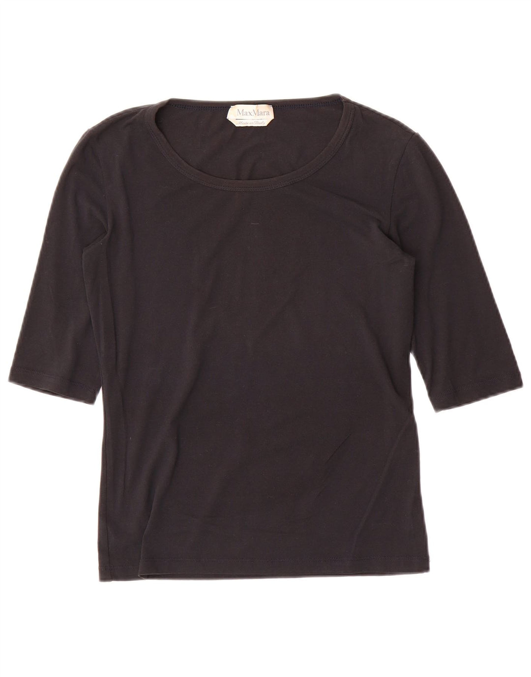 Max Mara Γυναικείο Μπλουζάκι 3/4 Μανίκι UK 8 Small Black