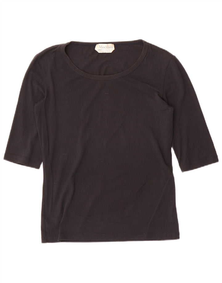 Max Mara Γυναικείο Μπλουζάκι 3/4 Μανίκι UK 8 Small Black