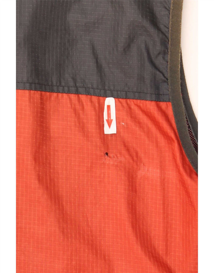 Paco Mens Gilet UK 40 Large Orange Colourblock Nylon