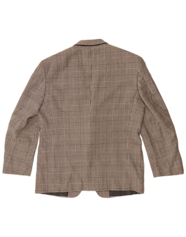 Valentino Ανδρικό σακάκι σακάκι με 2 κουμπιά UK 40 Large Grey Check