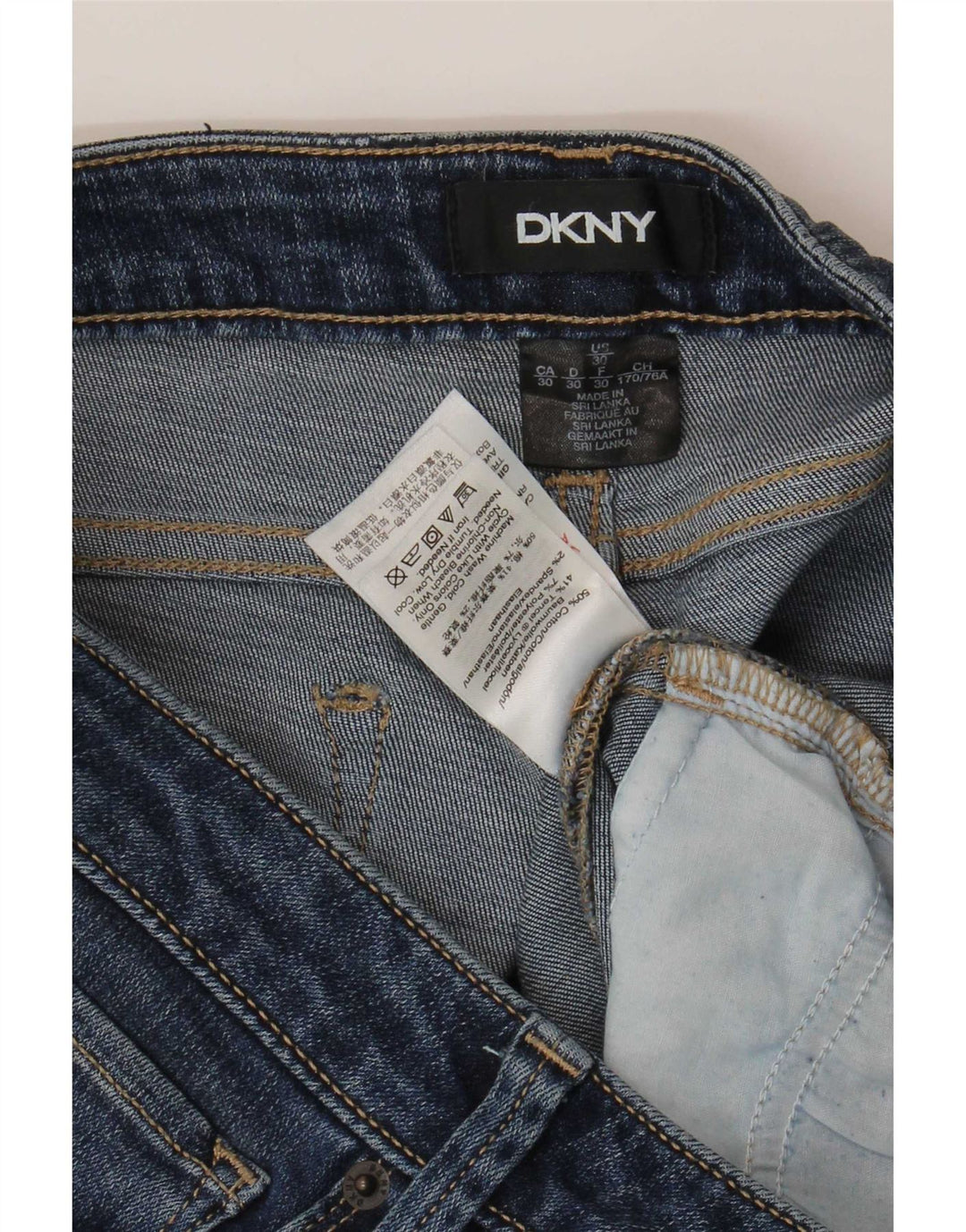 Dkny Γυναικείο Slim Jeans W30 L27 Μπλε βαμβακερό