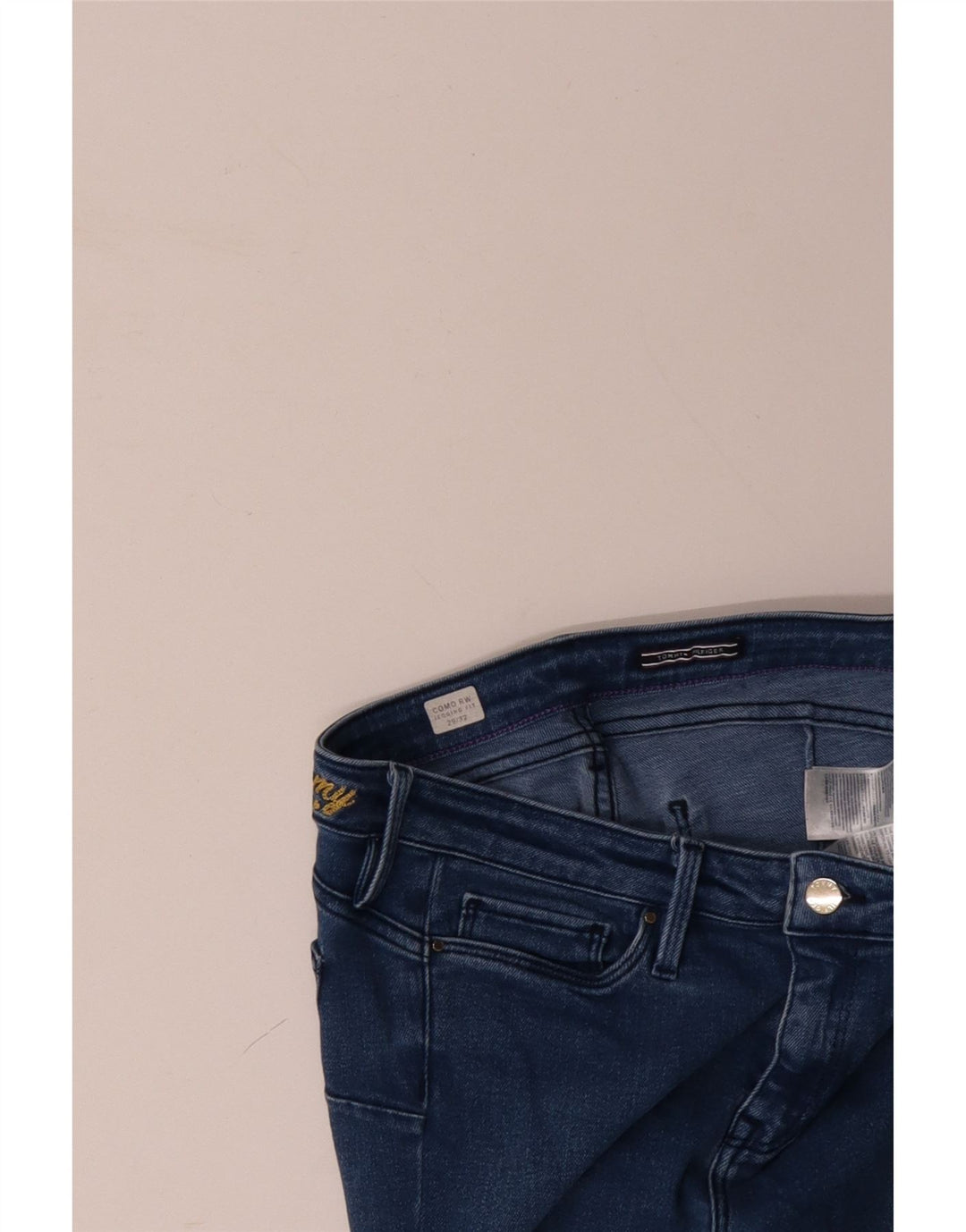 TOMMY HILFIGER Γυναικεία Como RW Skinny Jeans W29 L26 Μπλε βαμβακερό