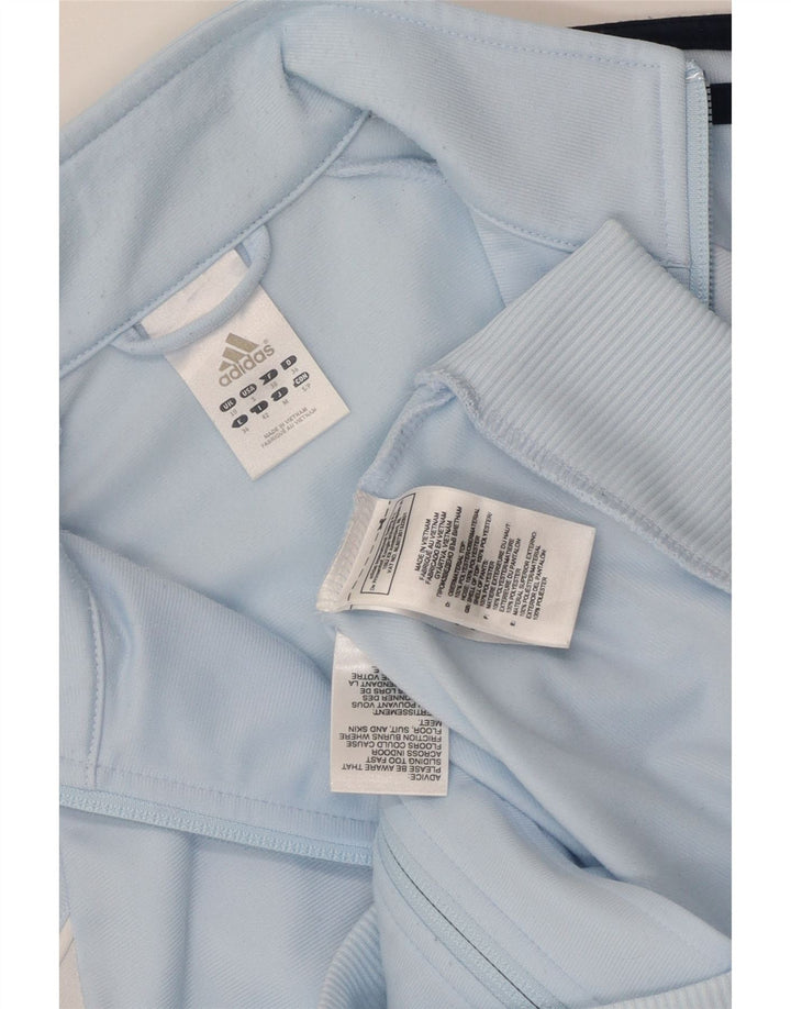 Γυναικεία αθλητική φόρμα Adidas Top Jacket UK 10 Small Blue Polyester