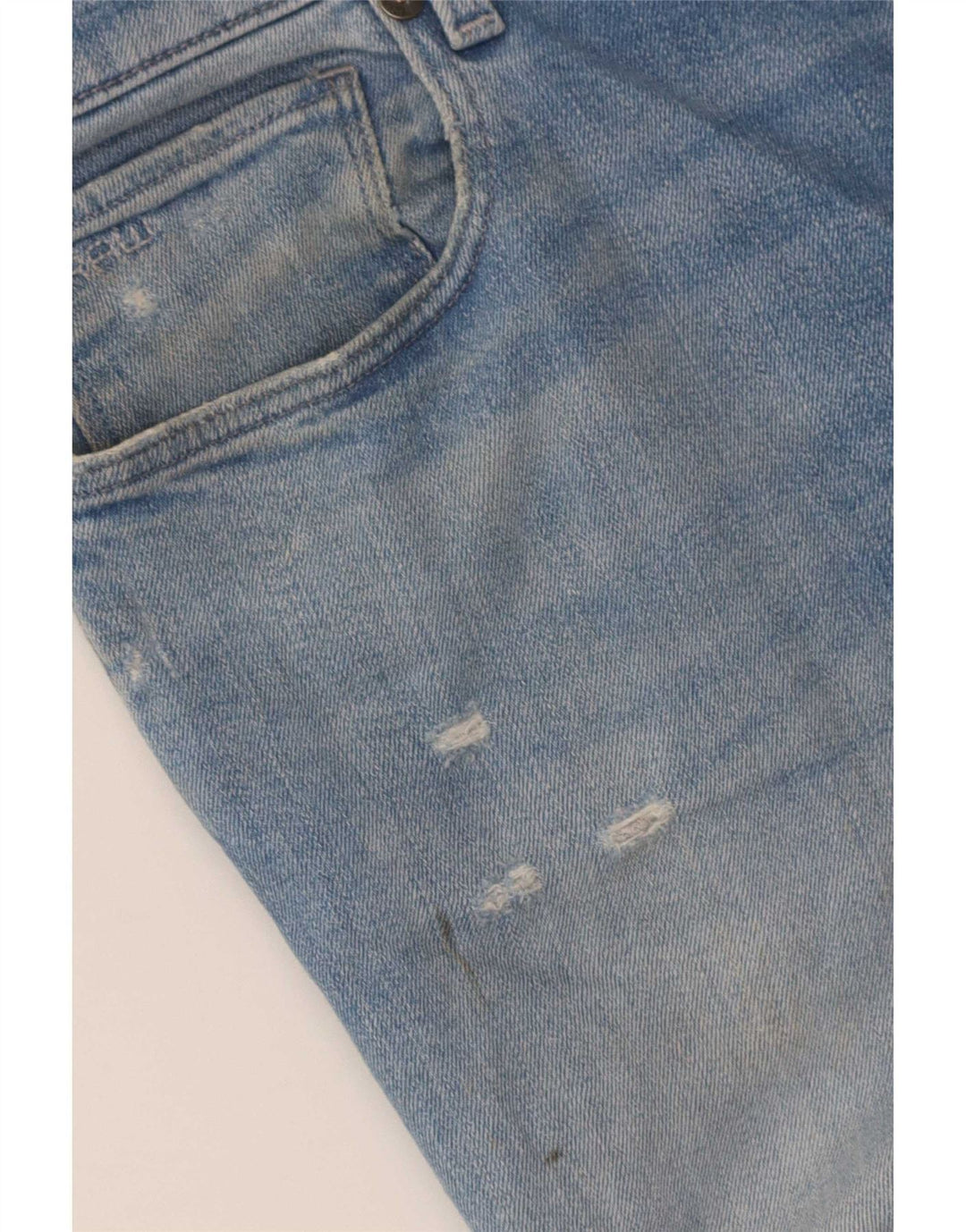 Ανδρικά G-Star 3301 Distressed Slim Jeans W34 L34 Μπλε βαμβακερό