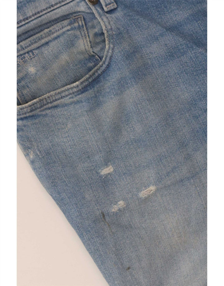 Ανδρικά G-Star 3301 Distressed Slim Jeans W34 L34 Μπλε βαμβακερό