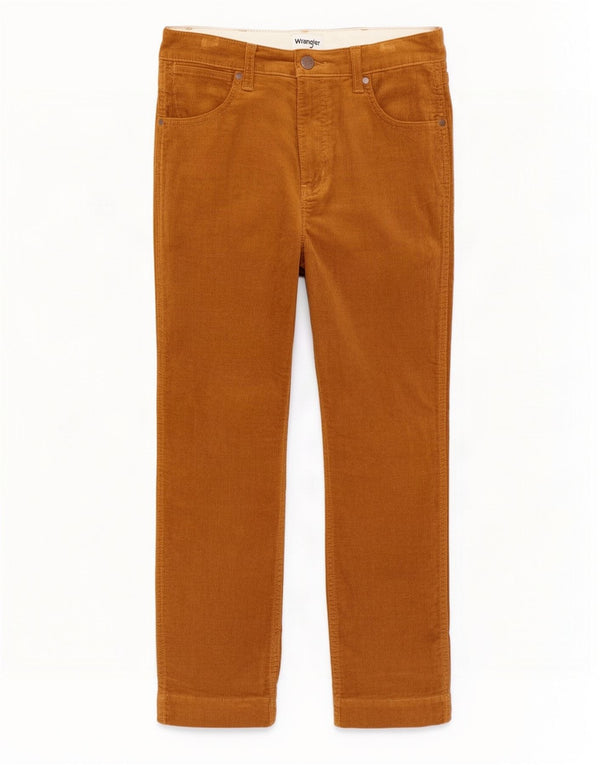 Ανδρικό ίσιο κοτλέ παντελόνι Wrangler W30 L27 Καφέ Βαμβακερό