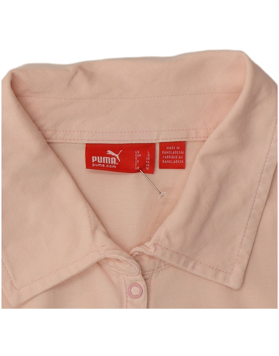 Puma Γυναικείο μακρυμάνικο μπλουζάκι πόλο UK 14 Medium Pink