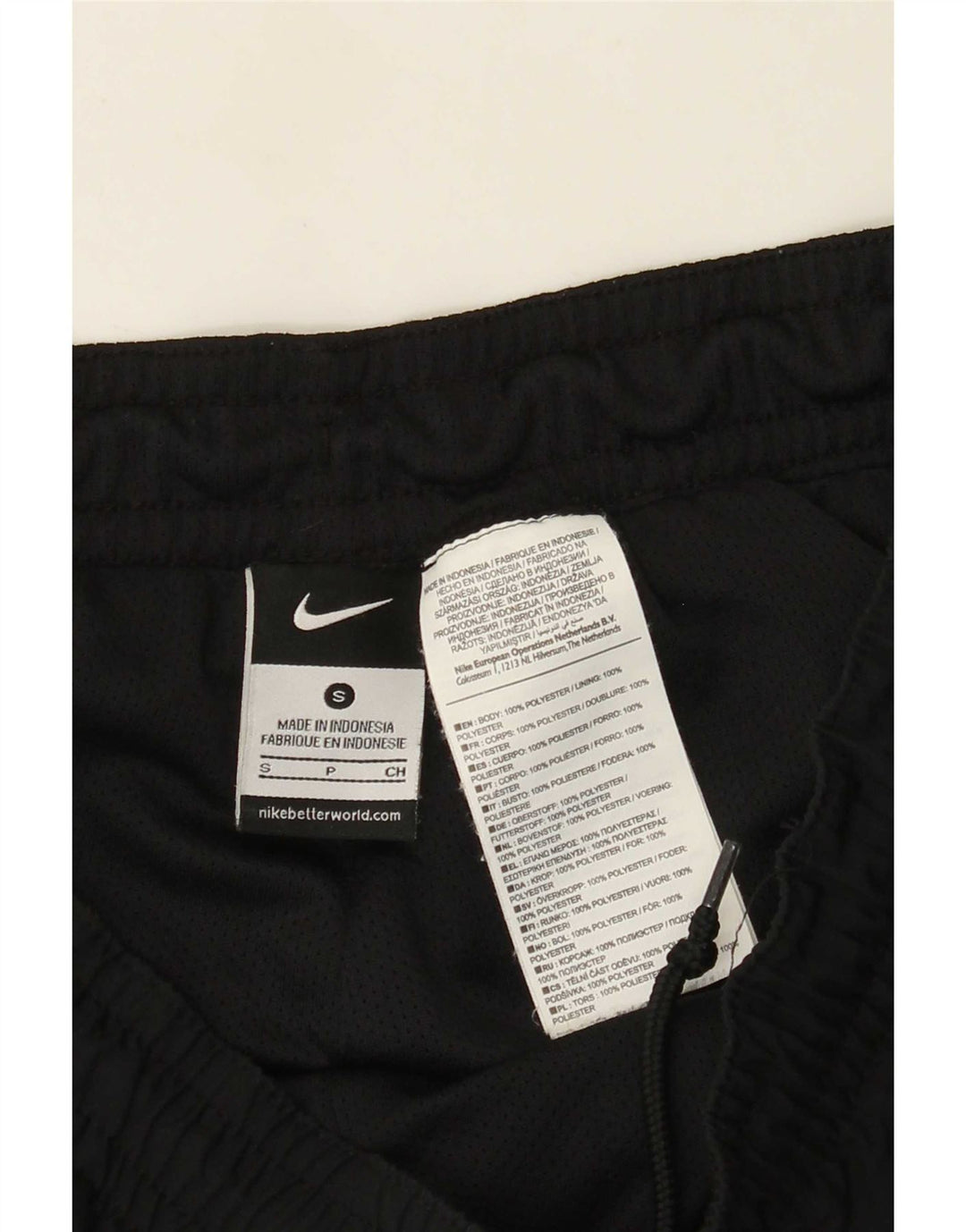 Ανδρική φόρμα αθλητικής φόρμας Nike με γραφικό μικρό μαύρο πολυεστέρα