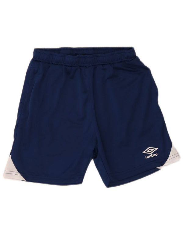 Αθλητικό σορτς Umbro Boys 13-14 ετών XL Blue Colourblock Πολυεστέρας