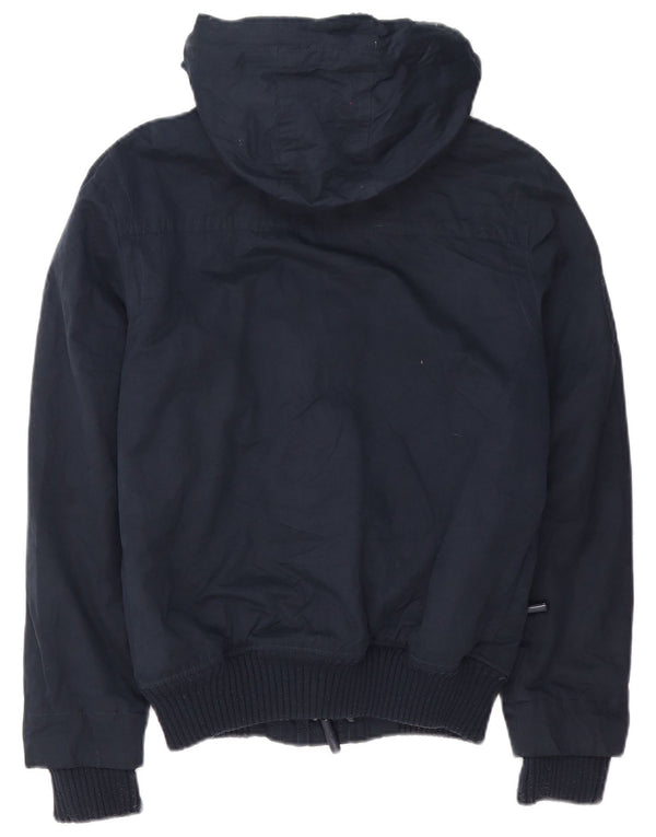 Ανδρικό Superdry Windbomber Hooded Windbreaker Jacket UK 36 Small Navy Blue