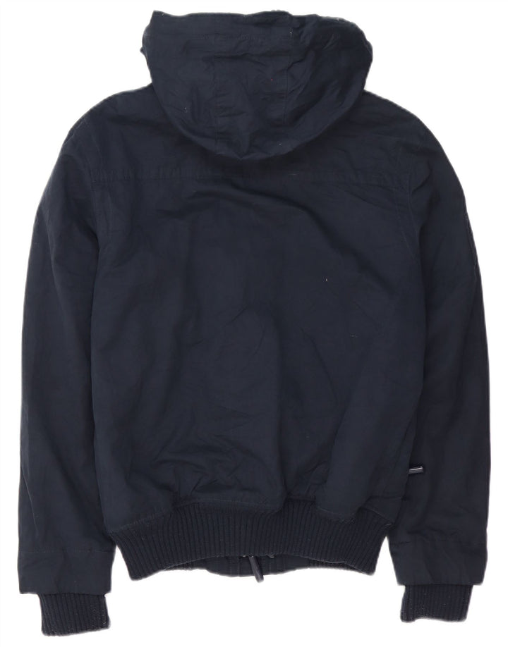 Ανδρικό Superdry Windbomber Hooded Windbreaker Jacket UK 36 Small Navy Blue