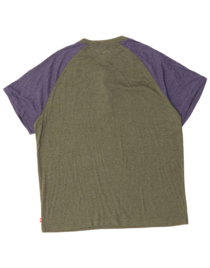 Ανδρικό T-Shirt IZOD Top Medium Khaki Colourblock