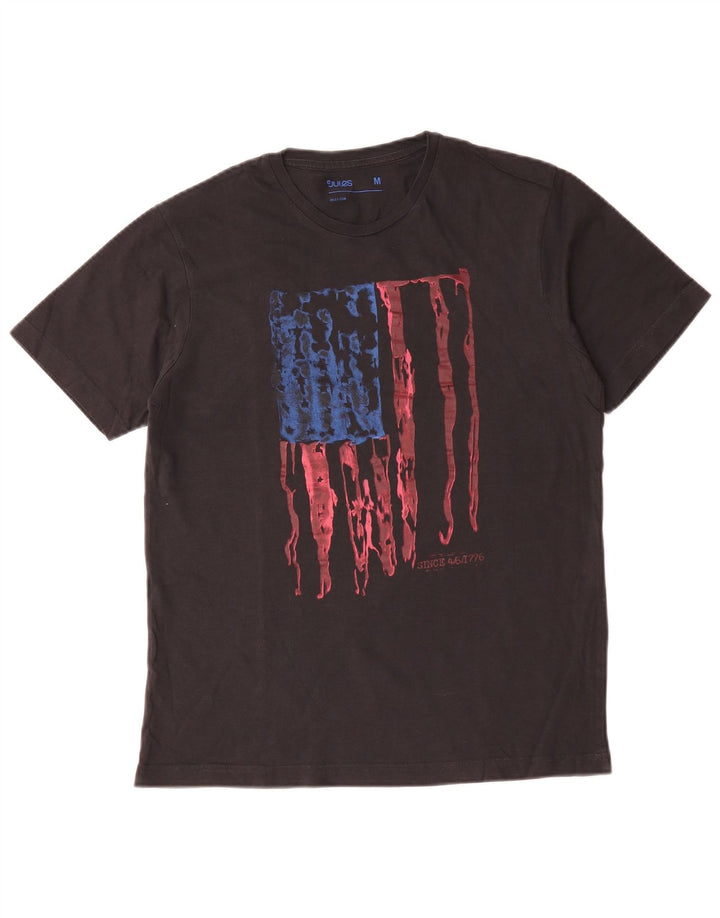 Ανδρικό γραφικό T-Shirt Jules Top Μεσαίο γκρι βαμβακερό