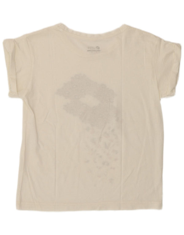 Γυναικείο γραφικό μπλουζάκι Lotto Oversized Top UK 6 XS Λευκό