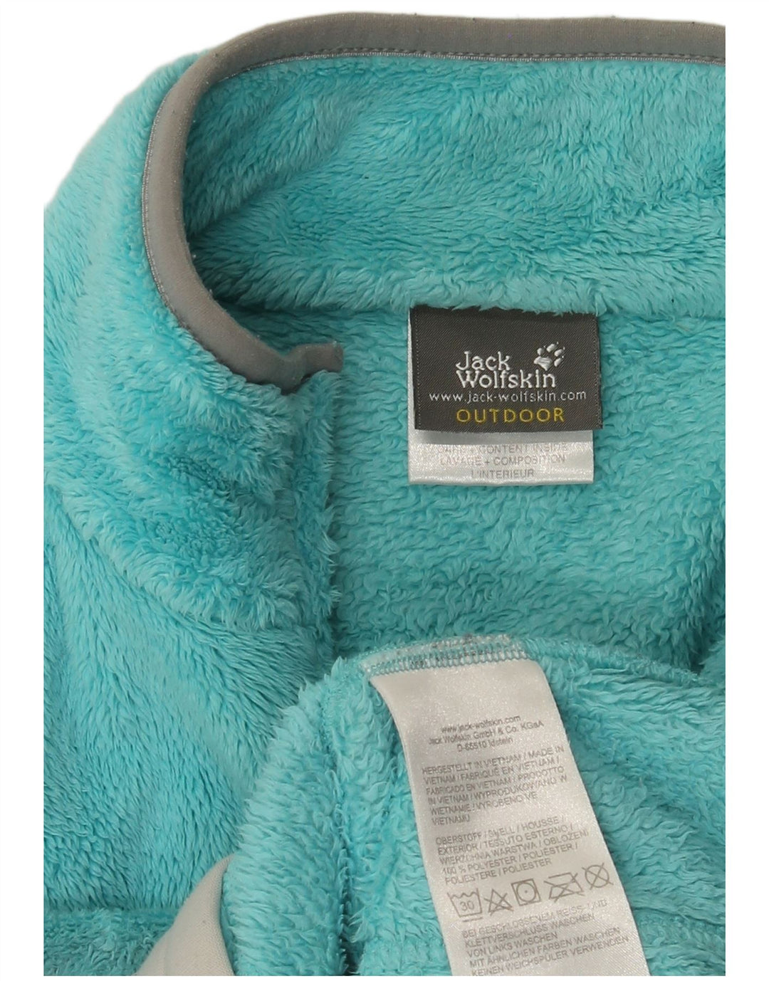 Jack Wolfskin Γυναικείο Fleece Jacket UK 14 Medium Blue Polyester