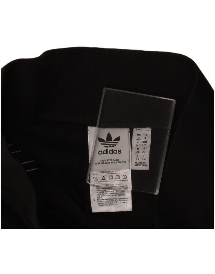 Γυναικείο κολάν Adidas UK 10 Small μαύρο βαμβακερό