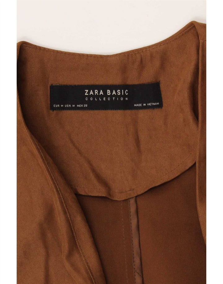 Zara Γυναικεία Ζακέτα με μανίκια 3/4 UK 14 Μεσαίο καφέ