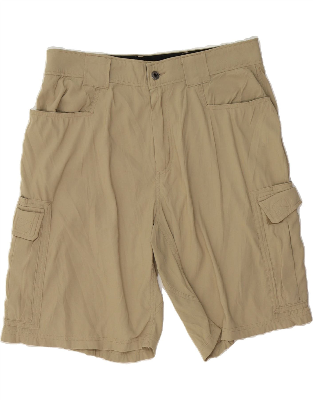 EDDIE BAUER Mens Cargo Shorts W34 Large Beige Nylon Vintage Eddie Bauer and Second-Hand Eddie Bauer from Messina Hembry 