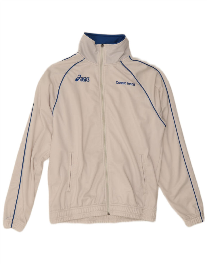 Ανδρική φόρμα Asics Top Jacket Μικρό Λευκό Πολυεστέρα
