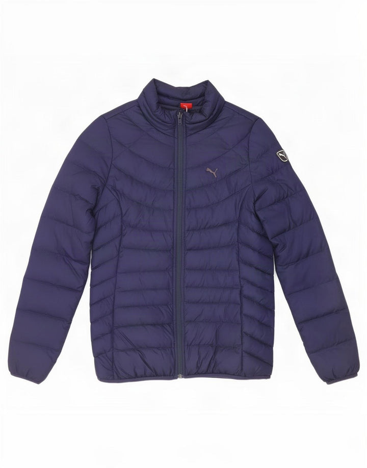 Puma Γυναικείο μπουφάν με επένδυση UK 10 Small Navy Blue Nylon