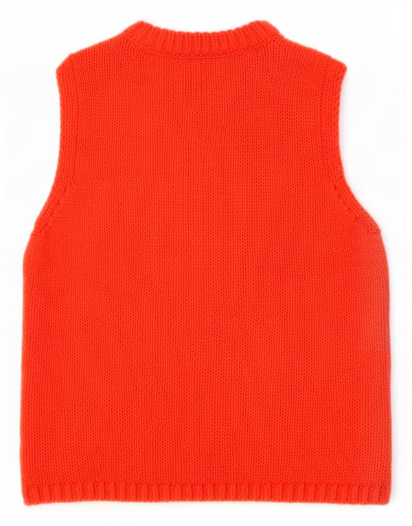 Zara Γυναικείο γιλέκο Crop Tank Top UK 8 Small Red Cotton