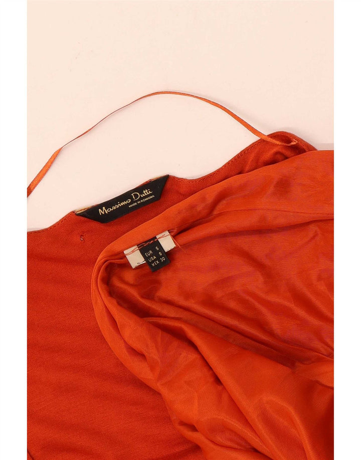 Massimo Dutti Γυναικείο Βασικό Φόρεμα UK 10 Small Orange