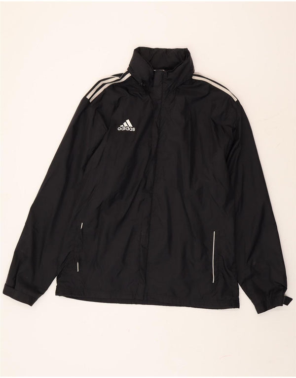 Adidas Ανδρικό μπουφάν βροχής με κουκούλα UK 48/50 XL μαύρο νάιλον