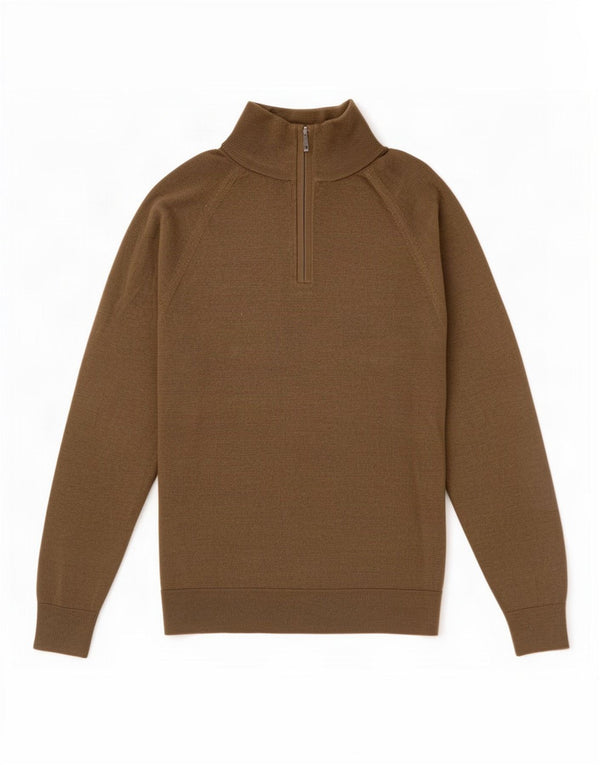 Ανδρικό πουλόβερ Gap με φερμουάρ XS Χακί Μαλλί Merino