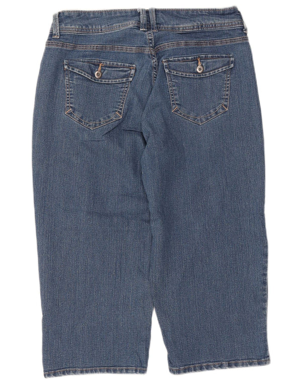 LEE Womens Riders Capri Jeans US 8 Medium W30 L18  Blue Cotton