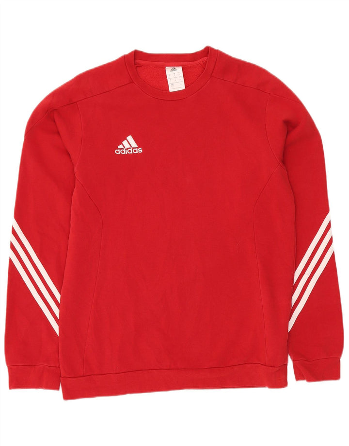 Ανδρικό φούτερ ADIDAS Jumper Μεσαίο κόκκινο βαμβακερό