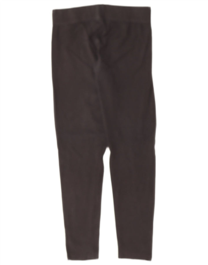 ADIDAS Womens Graphic Leggings UK 12 Medium Black Cotton