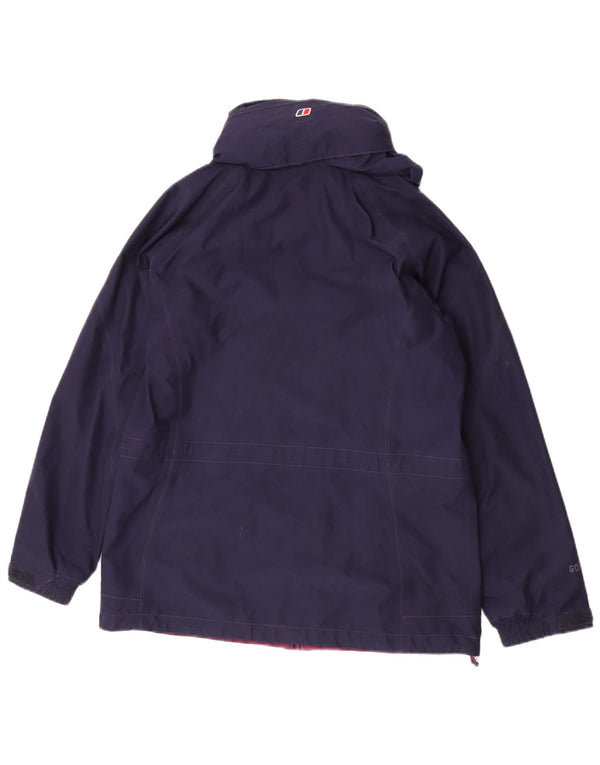 Berghaus Γυναικείο μπουφάν βροχής με κουκούλα UK 12 Medium Navy Blue Polyester