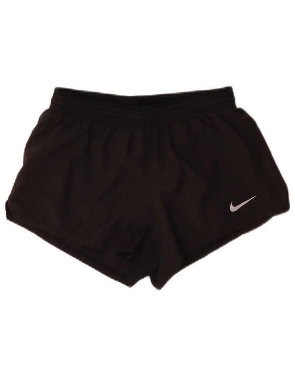 Γυναικείο αθλητικό σορτς Nike Dri Fit UK 12 μεσαίο μαύρο πολυεστέρα