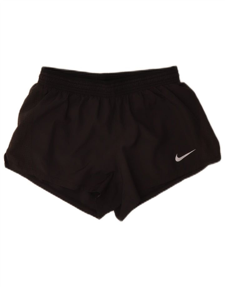 Γυναικείο αθλητικό σορτς Nike Dri Fit UK 12 μεσαίο μαύρο πολυεστέρα