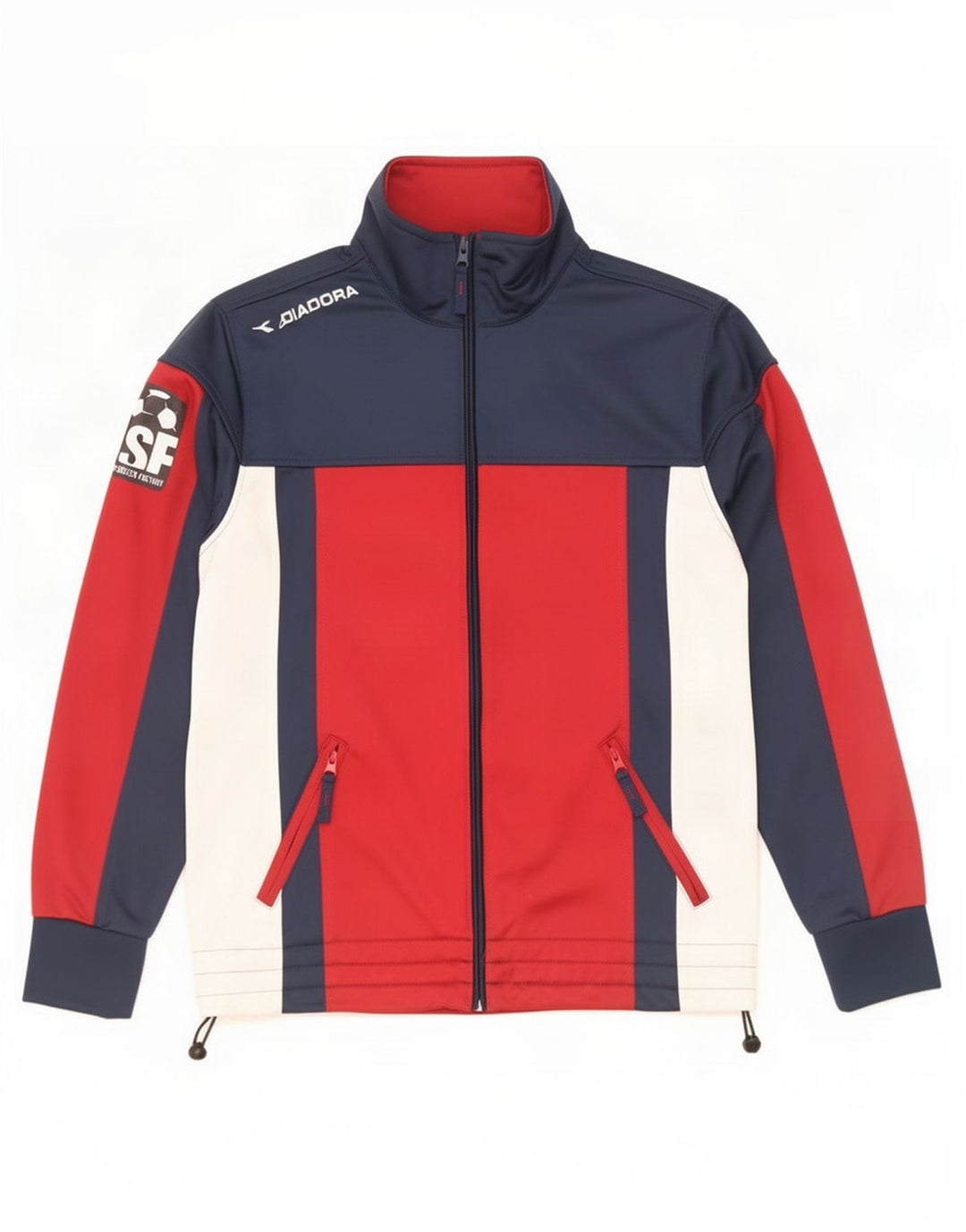 Ανδρική φόρμα Diadora Top Jacket Μικρό πολύχρωμο Colourblock Πολυεστέρας