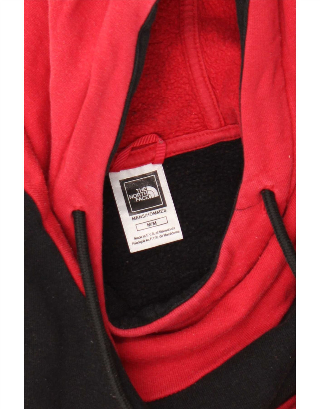 Το ανδρικό φούτερ με κουκούλα North Face Medium Red Colourblock