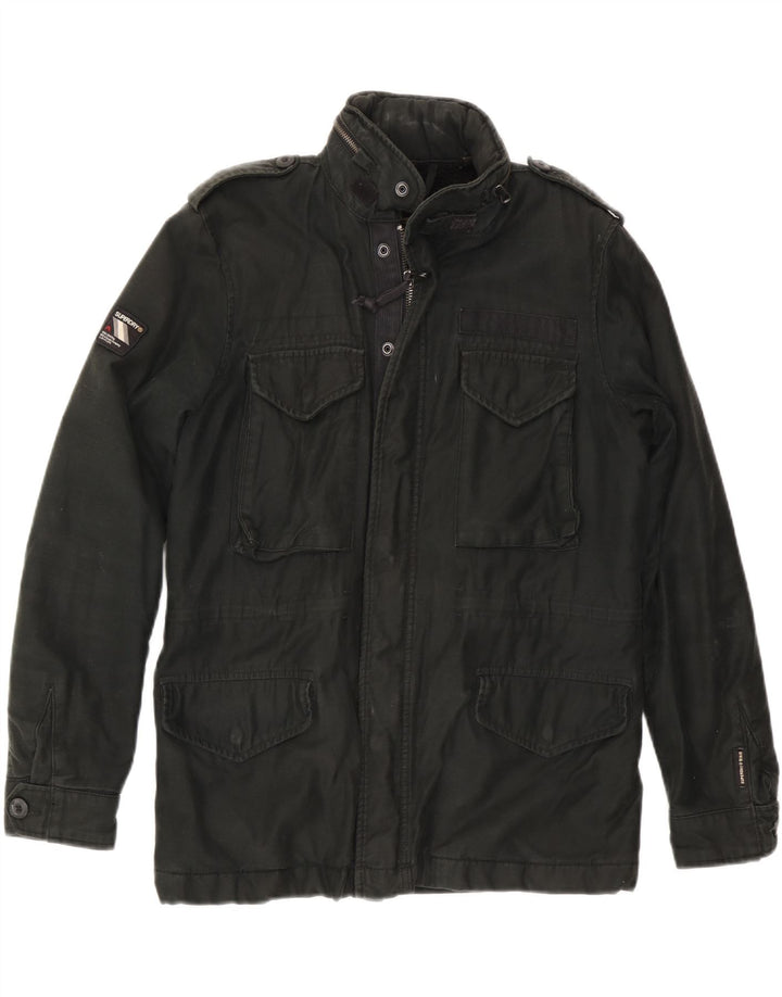Ανδρικό Military Jacket με κουκούλα Superdry UK 36 Small Black