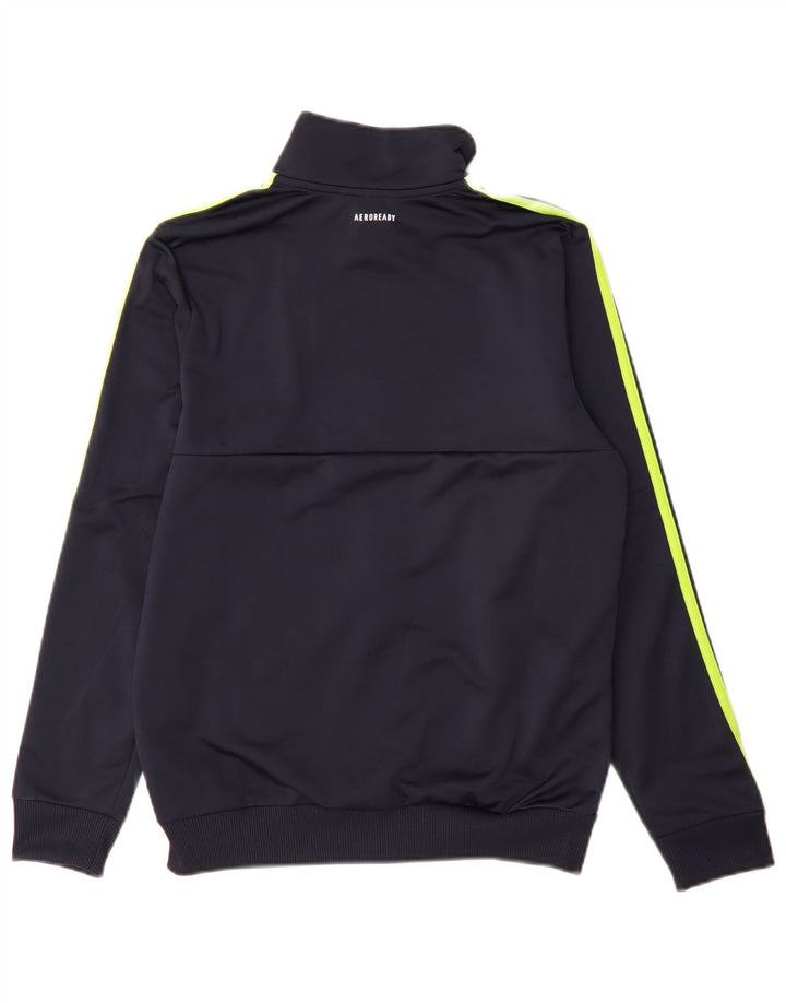 Adidas Boys Aeroready αθλητική φόρμα τζάκετ 13-14 ετών Navy Blue Polyester
