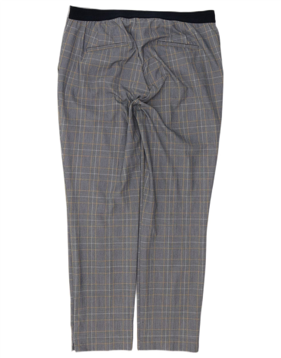 Zara Γυναικείο ίσιο παντελόνι Chino XL W32 L28 Blue Check Viscose