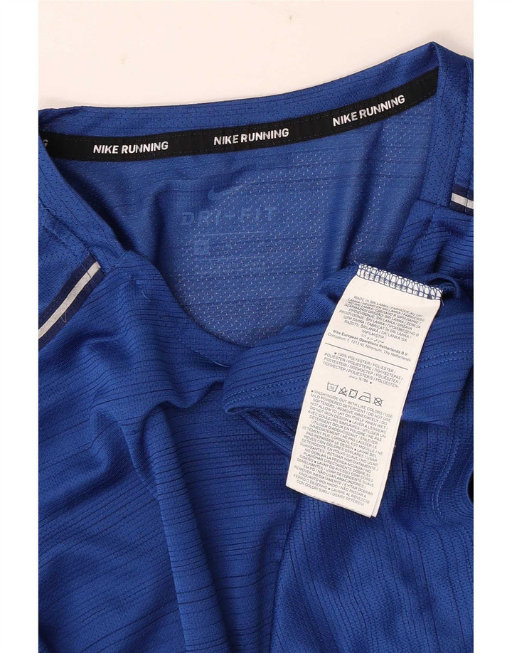 Ανδρικό μπλουζάκι Nike Dri Fit Μπλουζάκι με μεσαίο μπλε ριγέ πολυεστέρα